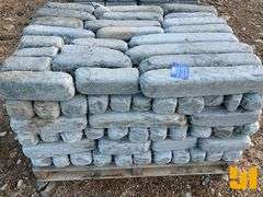 PALLET OF 4” X 4” RANDOM LENGTH BLUE STONE EDGES
