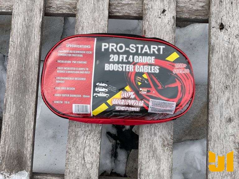 UNUSED PRO START PS4PB002 BOOSTER CABLES