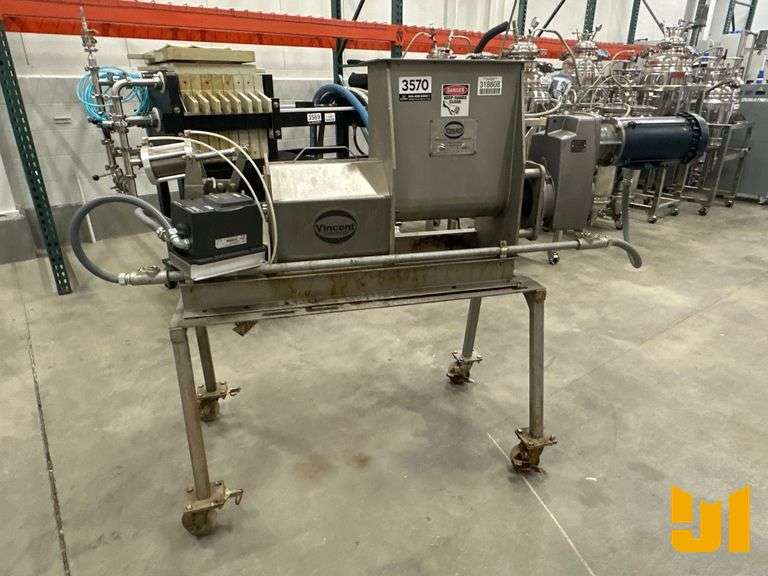VINCENT CORPORATION CP-4 SCREW PRESS MACHINE SN: 19341-A