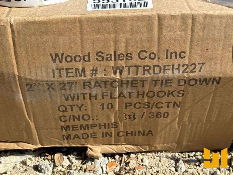 UNUSED 2" X 27' RATCHET TIE DOWN STRAPS
