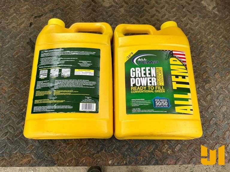 GREENPOWER/ANTIFREEZE COOLANT QTY (2) GAL PRE-MIXED 50-50 ALL TEMP