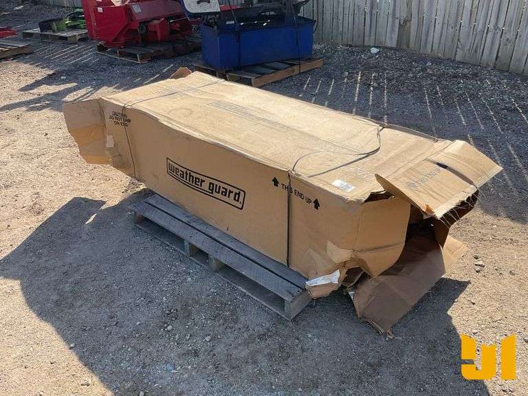 (1) WEATHER GUARD TOOL BOX, ALUMINUM, APPEARS TO BE UNUSED,