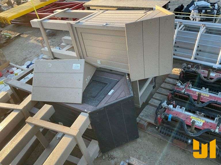 (3) WATER COOLER STANDS