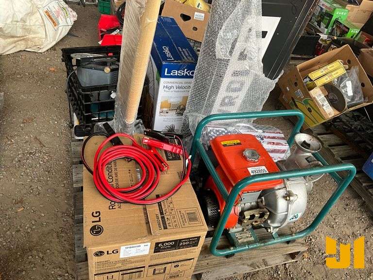JUMPER CABLES, CHEVROLET SHOP SIGN, LG 6000 BTU ROOM WINDOW