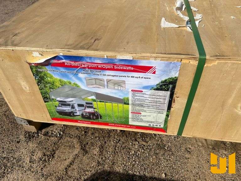 HURRICANE 20’ X 20’ ALL STEEL CARPORT