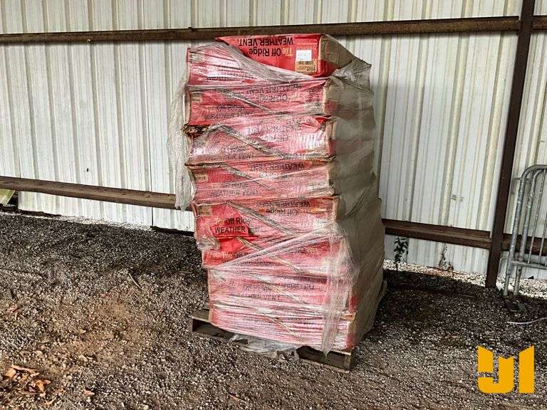 PALLET OF TILE OFF RIDGE WEATHER VENT
