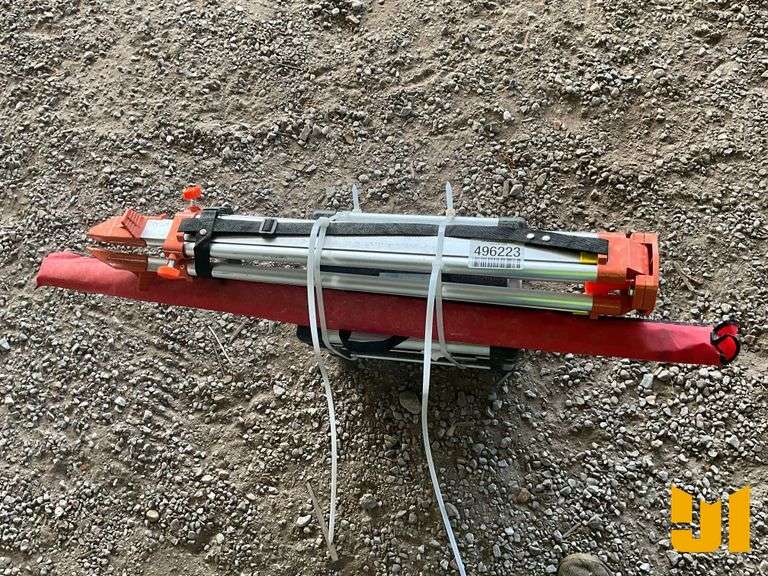 SURVEYING EQUIPMENT, TRIPOD, MEASURE STICK