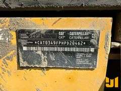 2018 CATERPILLAR 349FL HYDRAULIC EXCAVATOR SN: CAT0349FPHPD20462