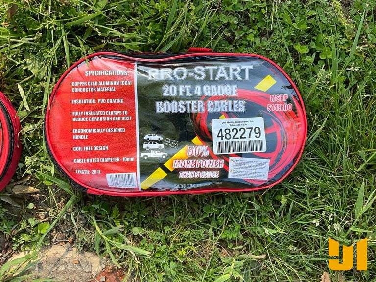 UNUSED, PRO-START BOOSTER CAVLES, 20', 4 GA