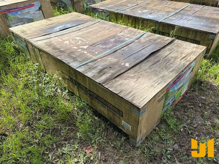 UNUSED HURRICANE MSC2020F 20 FT X 20 FT STEEL CARPORT W/ OPEN SIDEWALLS