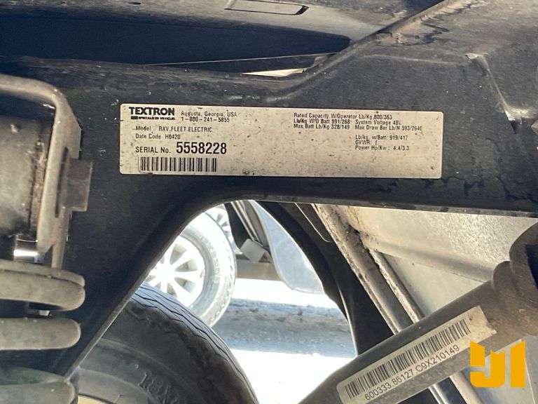 2020 EZ GO RXV GOLF CART 5558228