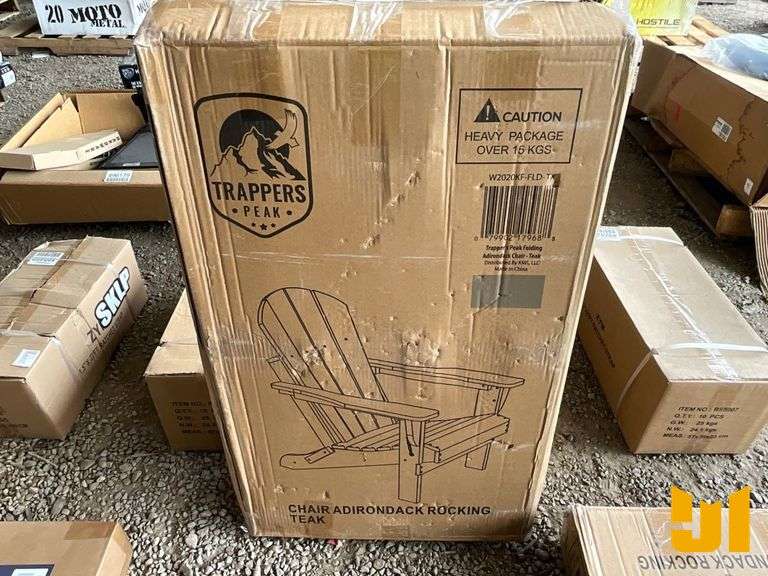 ADIRONDACK ROCKING CHAIR GRAY IN COLOR