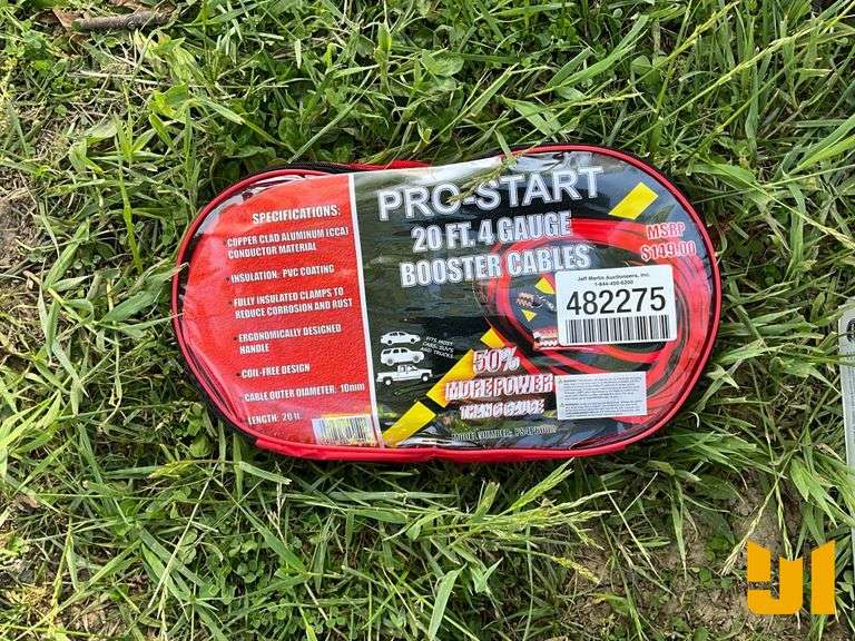 UNUSED, PRO-START BOOSTER CAVLES, 20', 4 GA