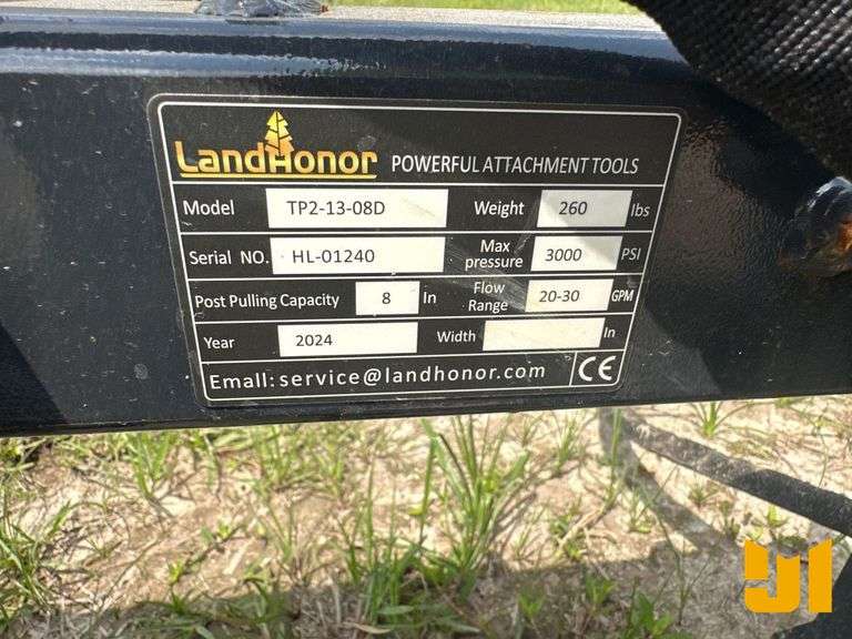 UNUSED 2024 LANDHONOR TP2-13-08D 46 IN. TREE PULLER SN: HL-01240