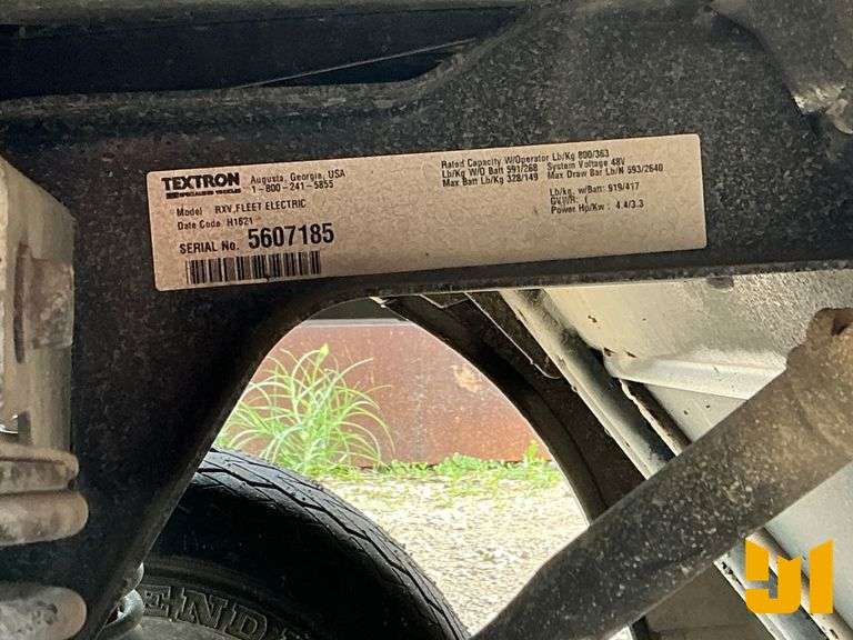 2021 EZ GO RXV GOLF CART 5607185