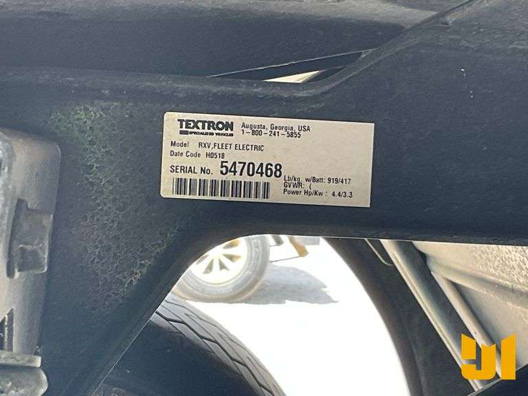 2018 EZ GO RXV GOLF CART SN: 5470468