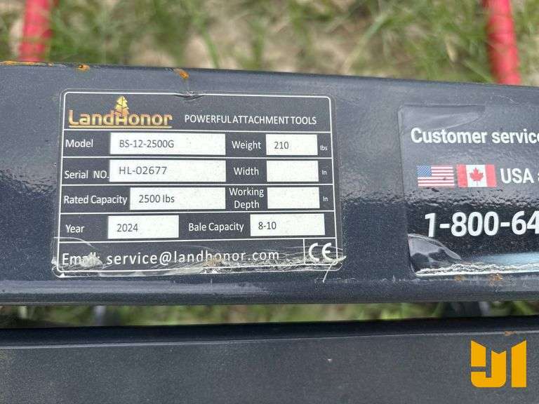 UNUSED 2024 LANDHONOR BS-12-2500G 49  INCH BALE SPEAR  SN: HL-02677