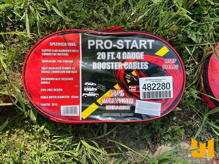 UNUSED, PRO-START BOOSTER CAVLES, 20', 4 GA