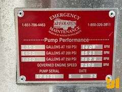 2002 E-ONE AERIAL LADDER/PUMP TRUCK VIN: 4EN3BCA8121004374 T/A  FIRE TRUCK