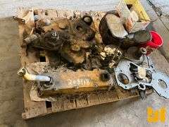 CLUCH,BEARING, WINCH PARTS FROM A 525C, MUFFLER, QTY (3) PALLETS