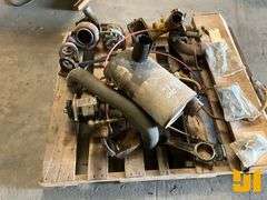 CLUCH,BEARING, WINCH PARTS FROM A 525C, MUFFLER, QTY (3) PALLETS