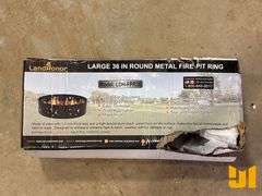 UNUSED LANDHONOR LDH-FPR36 36 IN. ROUND METAL FIRE PIT RING