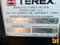 2014 TEREX RT555-2 ROUGH TERRAIN CRANE SN: 161683