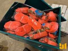 BOX OF UNUSED 1-1/2 IN. & 2 IN. STRAPS