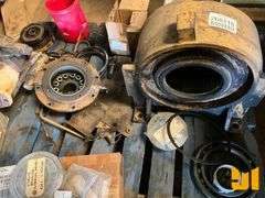 CLUCH,BEARING, WINCH PARTS FROM A 525C, MUFFLER, QTY (3) PALLETS
