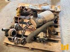 CLUCH,BEARING, WINCH PARTS FROM A 525C, MUFFLER, QTY (3) PALLETS