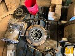 CLUCH,BEARING, WINCH PARTS FROM A 525C, MUFFLER, QTY (3) PALLETS