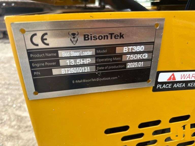 UNUSED 2025 BISONTEK BT360 MULTI TERRAIN LOADER SN: BT25010131