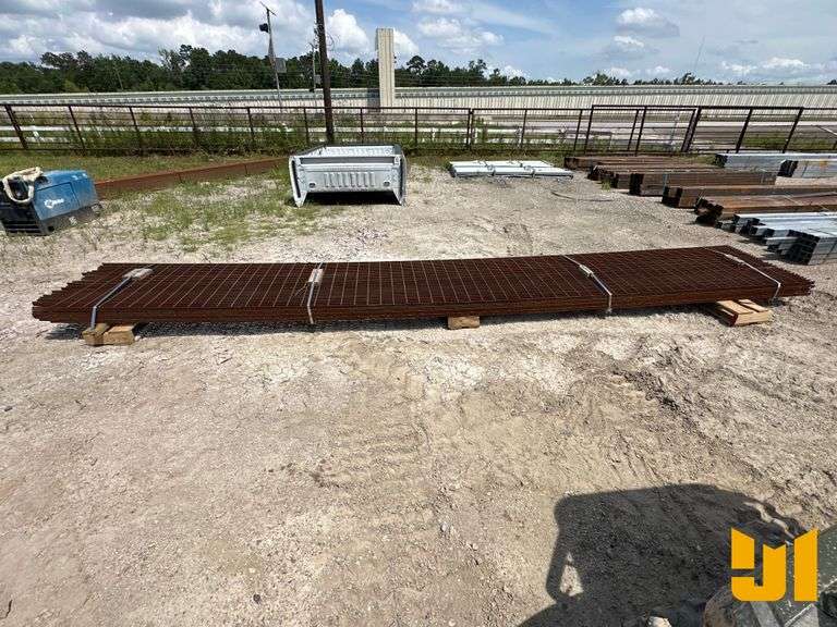QTY OF (4) 20 FT METAL GRATES
