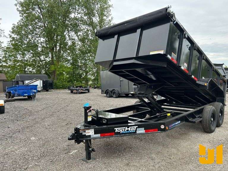2024 TOP HAT INDUSTRIES TOP HAT INDUSTRIES 16' STEEL  DUMP TRAILER VIN: 4R7BD1626RC242155