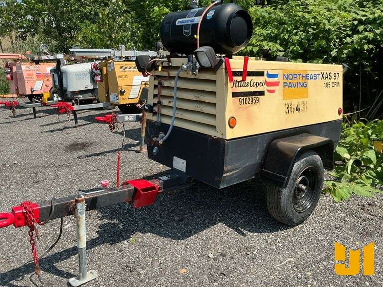2006 ATLAS COPCO XAS 97 185 CFM TRAILER MOUNTED AIR COMPRESSOR SN: 8972425001