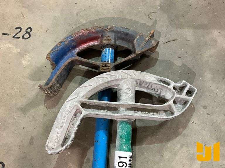 QTY OF (2) 1/2" MANUAL CONDUIT BENDERS