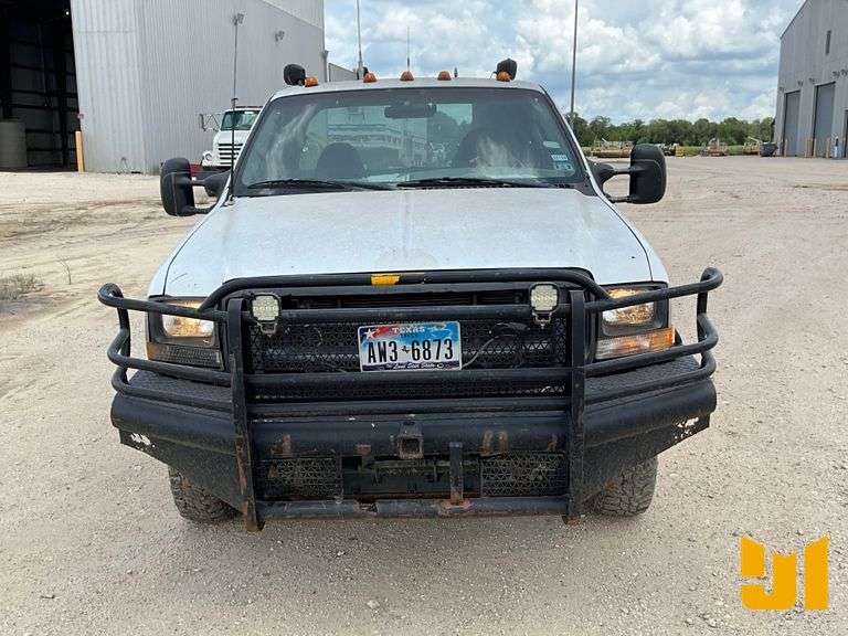 2003 FORD F-350 DUALLY CREW CAB 4X4 FLATBED TRUCK VIN: 1FDWX37PX3EC13079