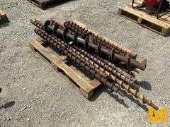 (1) 8” BORING AUGER WITH HEX PIN COUPLING, (10) 3”