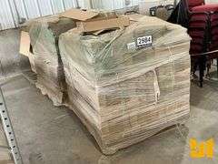 (2) PALLETS OF CARDBOARD FLATS, (3) WASTE MANAGEMENT DUMPSTER BAGS