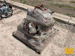 PALLET OF GAS POWERED CUT OFF SAWS, PARTS & PIECES,