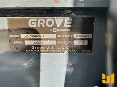 2016 GROVE YB4409-2 CARRY DECK CRANE SN: 322052