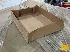 (2) PALLETS OF CARDBOARD FLATS, (3) WASTE MANAGEMENT DUMPSTER BAGS