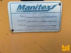 2016 MANITEX CD100I CARRY DECK CRANE SN: 240731