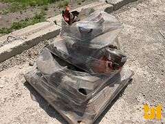 PALLET OF GAS POWERED CUT OFF SAWS, PARTS & PIECES,