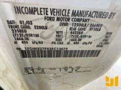 2003 FORD F-350 DUALLY CREW CAB 4X4 FLATBED TRUCK VIN: 1FDWX37PX3EC13079