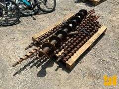 (1) 8” BORING AUGER WITH HEX PIN COUPLING, (10) 3”