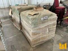 (2) PALLETS OF CARDBOARD FLATS, (3) WASTE MANAGEMENT DUMPSTER BAGS