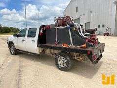 2009 CHEVROLET SILVERADO 3500HD CREW CAB 4X4 FLATBED TRUCK VIN: 1GBHK73609F174381