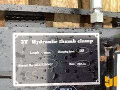 UNUSED 2025 GIYI WELD ON HYDRAULIC THUMB 3T SN: MZJ3T250407