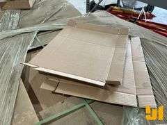 (2) PALLETS OF CARDBOARD FLATS, (3) WASTE MANAGEMENT DUMPSTER BAGS